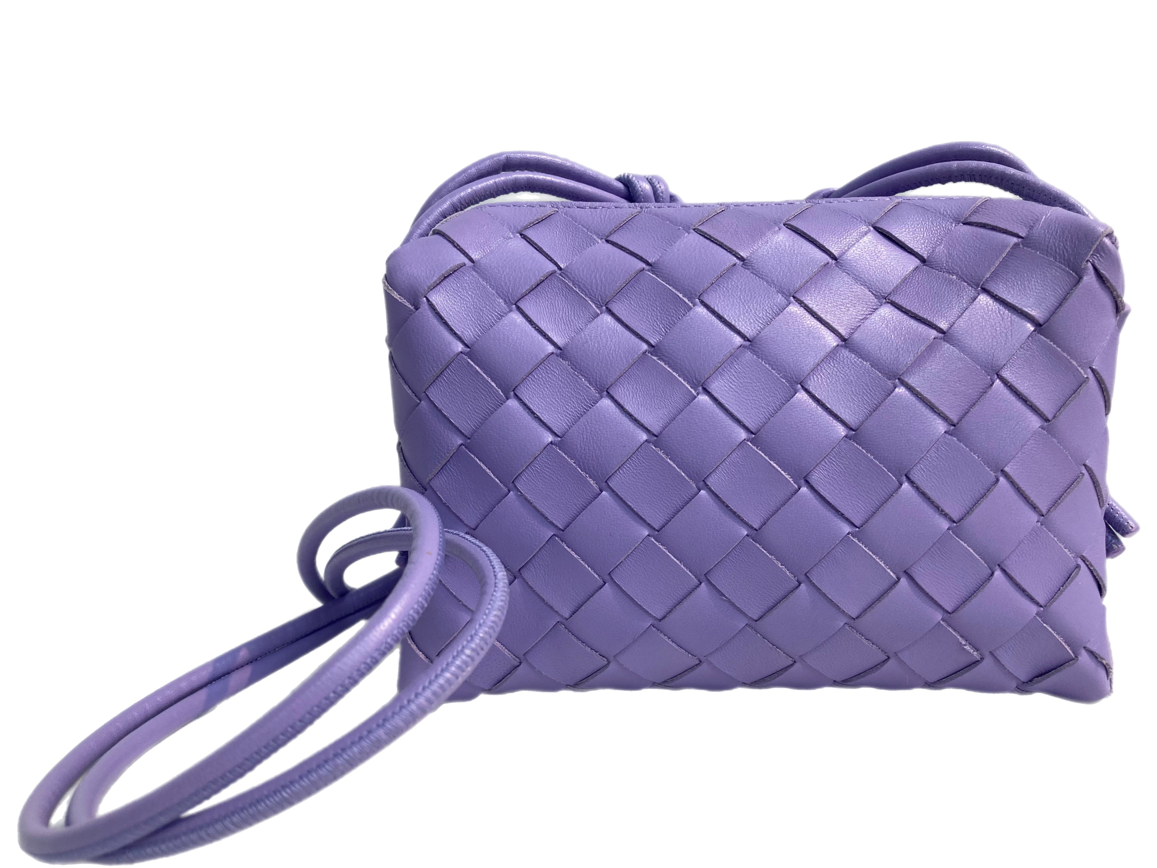 Bottega Veneta Small Point Top Handle Bag in Lavender