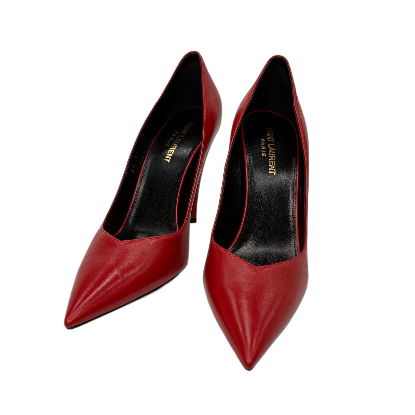 SAINT LAURENT “Kiki 100” Red Pump 38.5