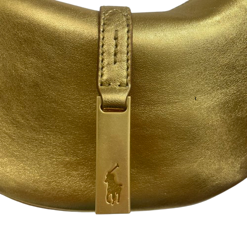 RALPH LAUREN Gold Polo ID Bag