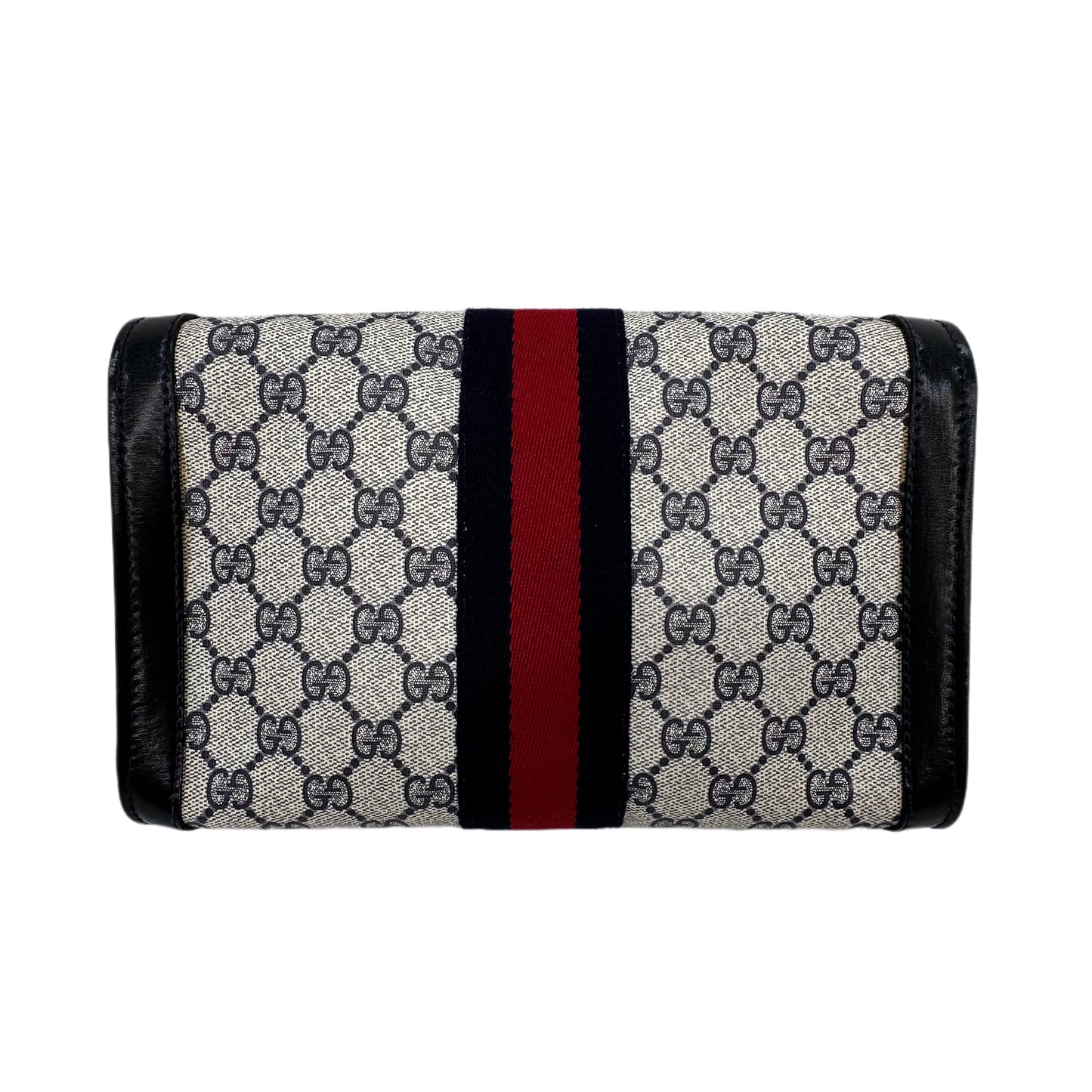 GUCCI Coated Canvas Clutch/Cosmetic Bag