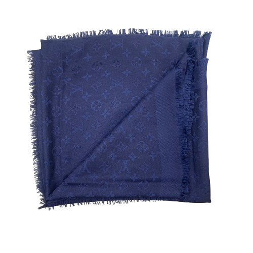 LOUIS VUITTON Navy Shawl