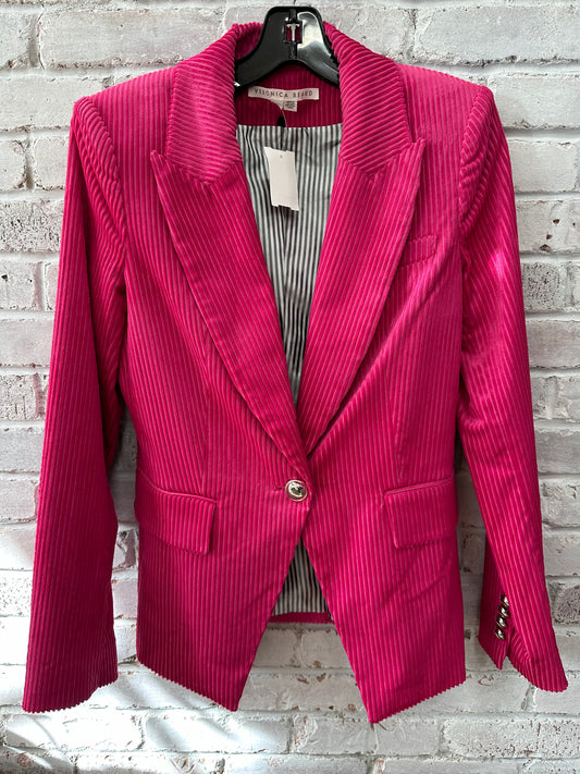 Veronica Beard pink velvet Blazer