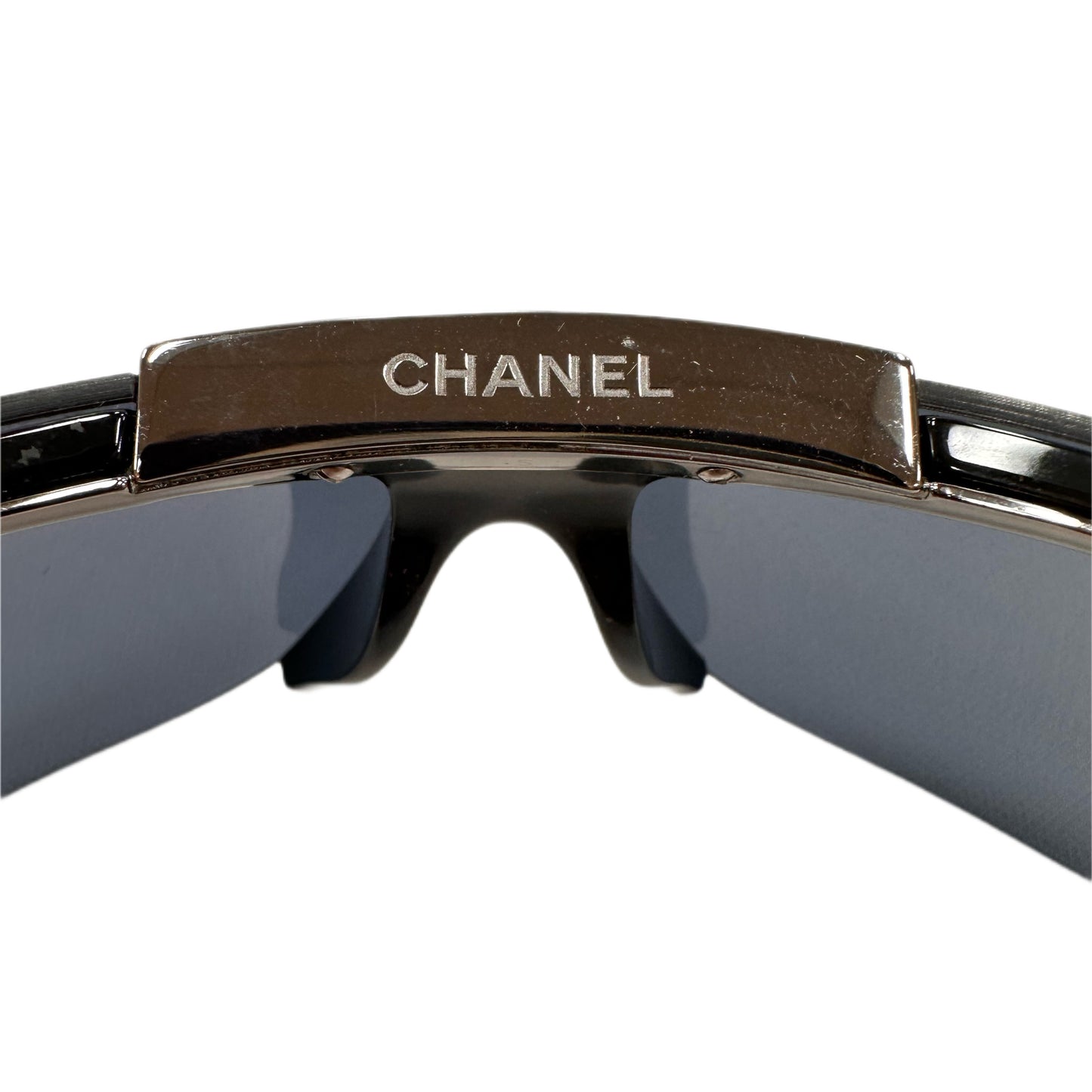 CHANEL Sport Wrap Sunglasses Gray/Silver