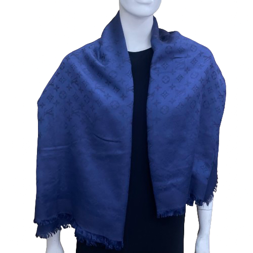 LOUIS VUITTON Navy Shawl