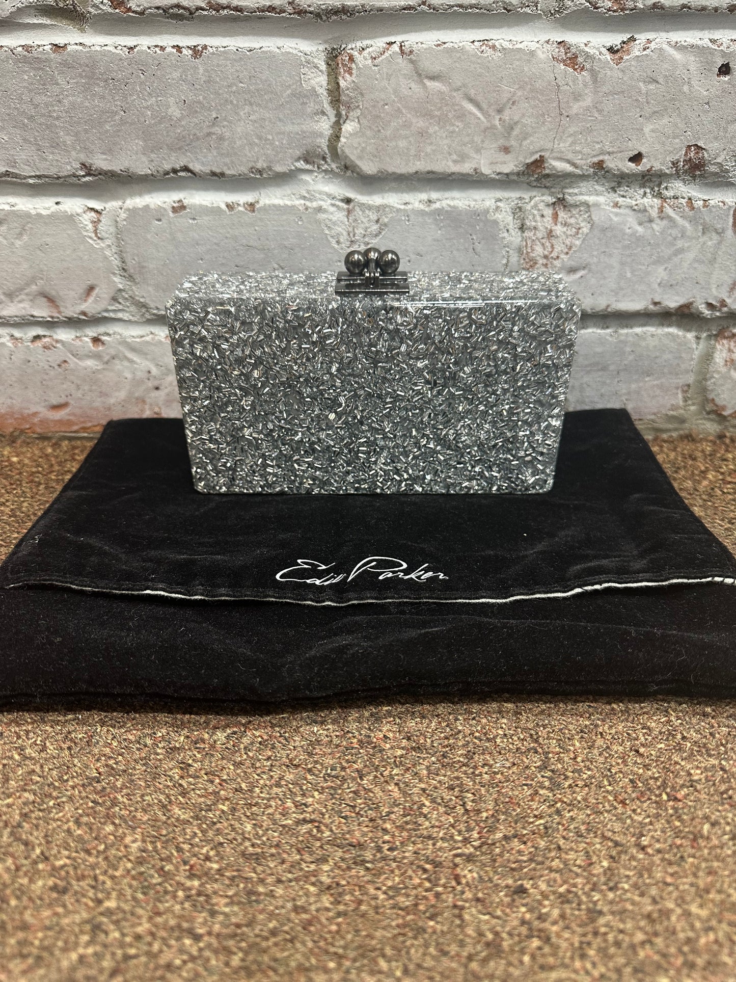 Edie Parker silver Clutch