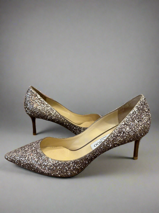 Jimmy Choo Glitter Pumps