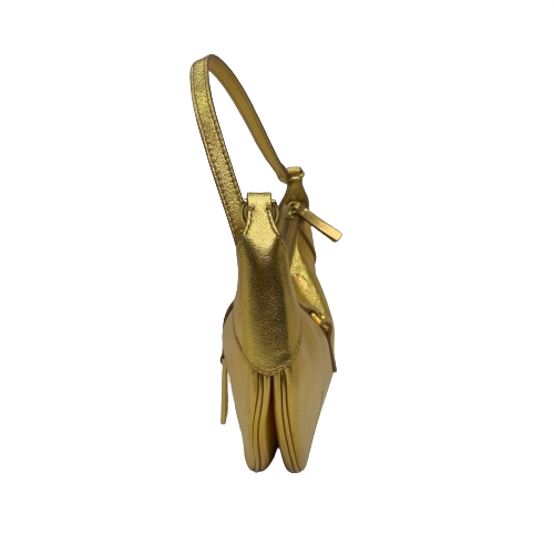 RALPH LAUREN Gold Polo ID Bag