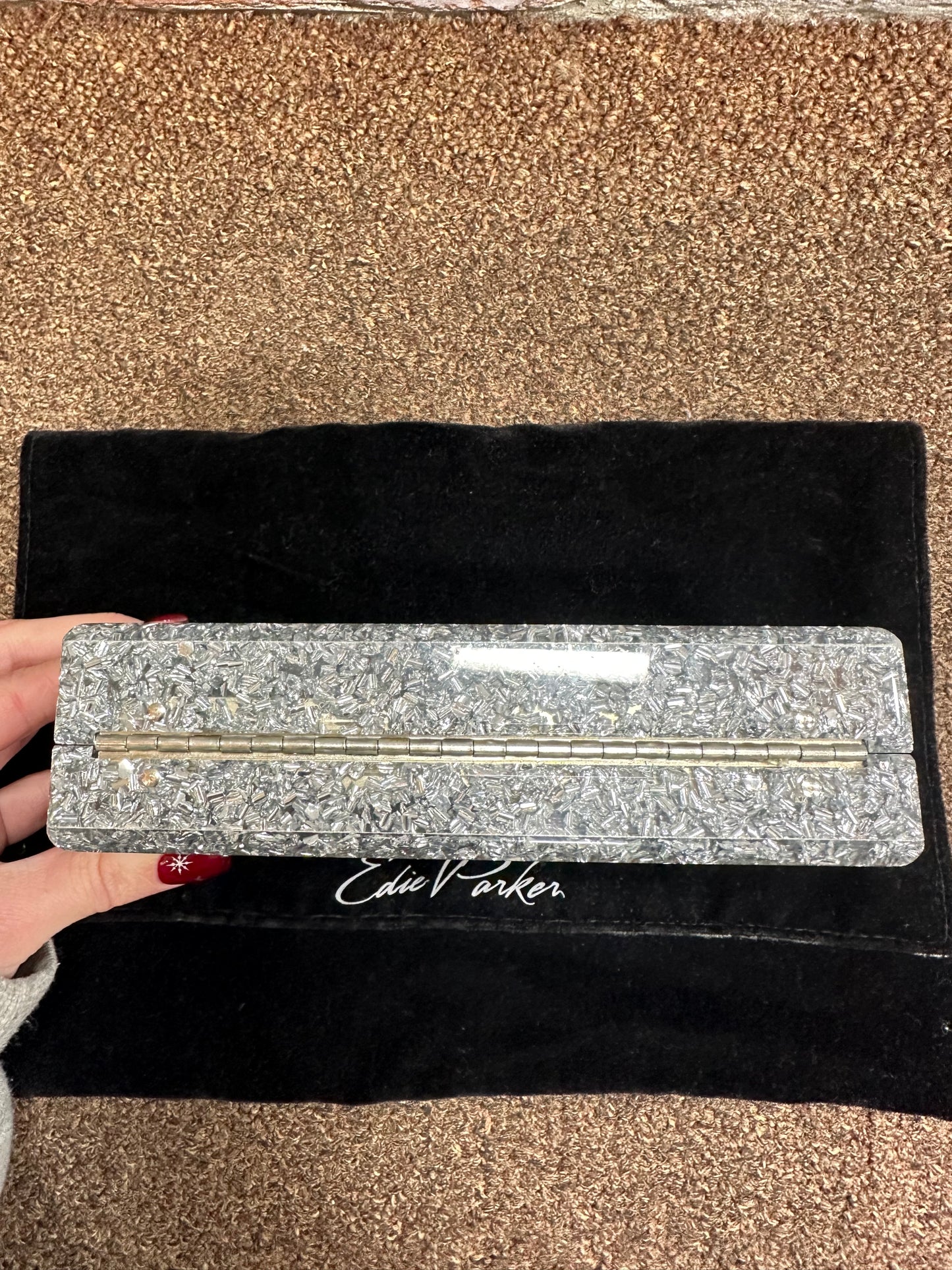 Edie Parker silver Clutch