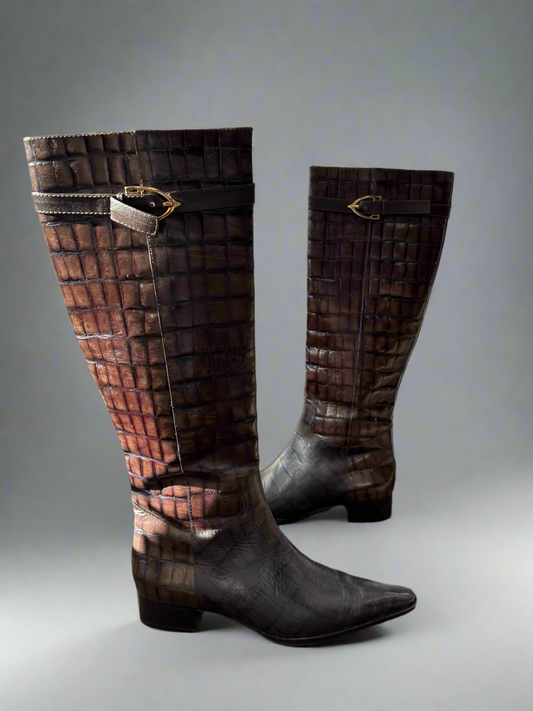 Escada embossed Boots