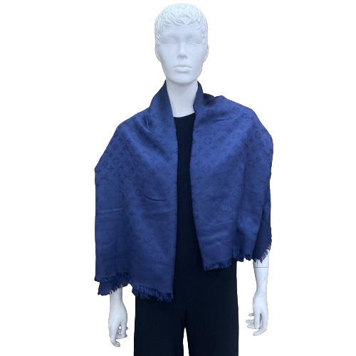 LOUIS VUITTON Navy Shawl