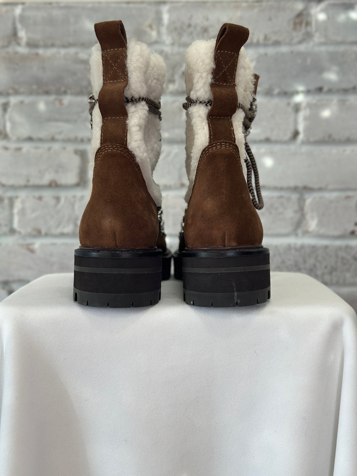 Sigerson Morrison suede shearling Boots