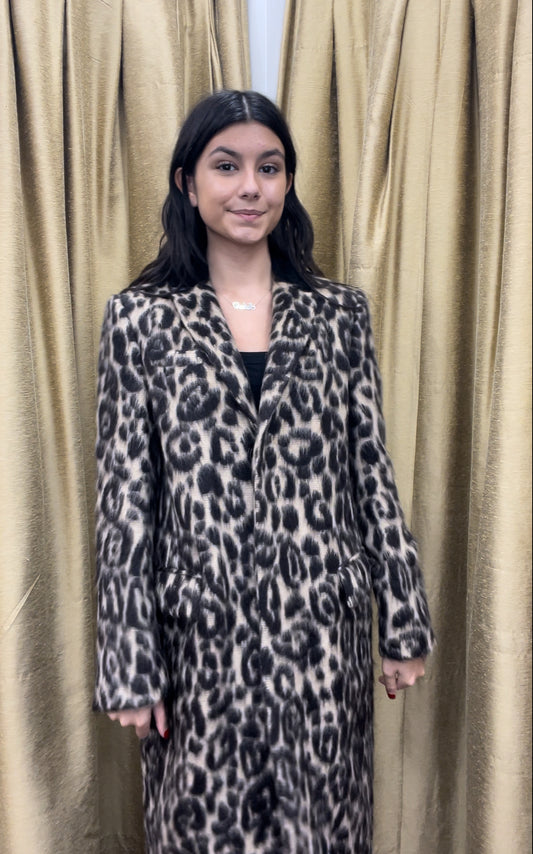 Burberry leopard long Coat