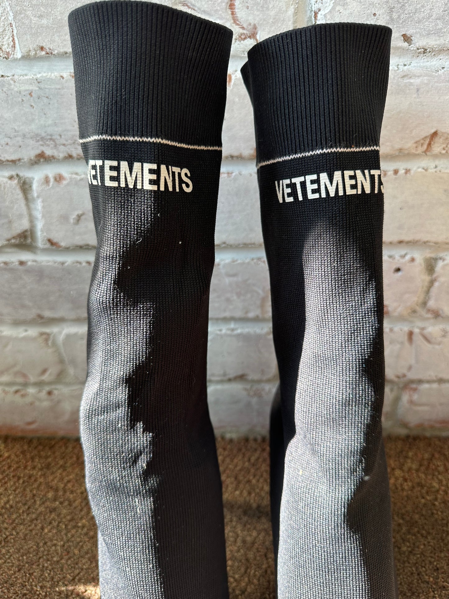 Vetements sock-style Booties