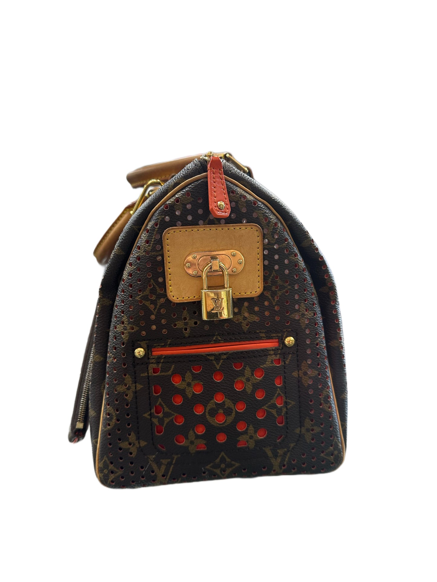 LOUIS VUITTON Perforated Speedy 30 and Perforated Key Pouch