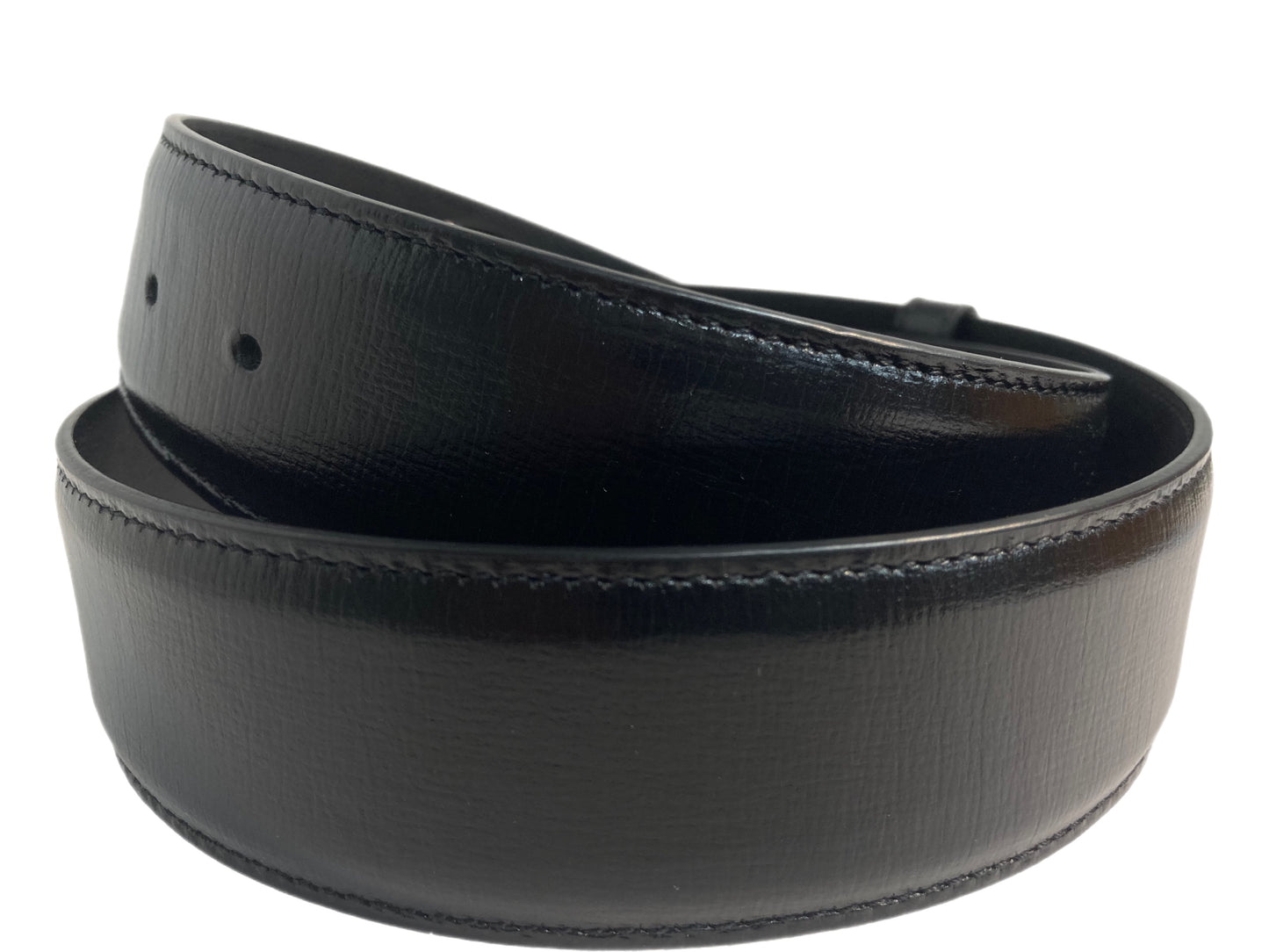 GUCCI Leather Double GG Belt Black