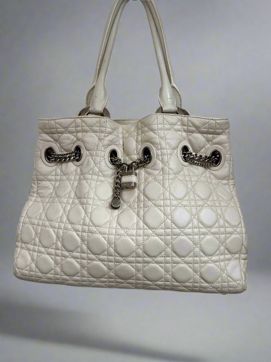 CHRISTIAN DIOR Cannage Quilted Handbag