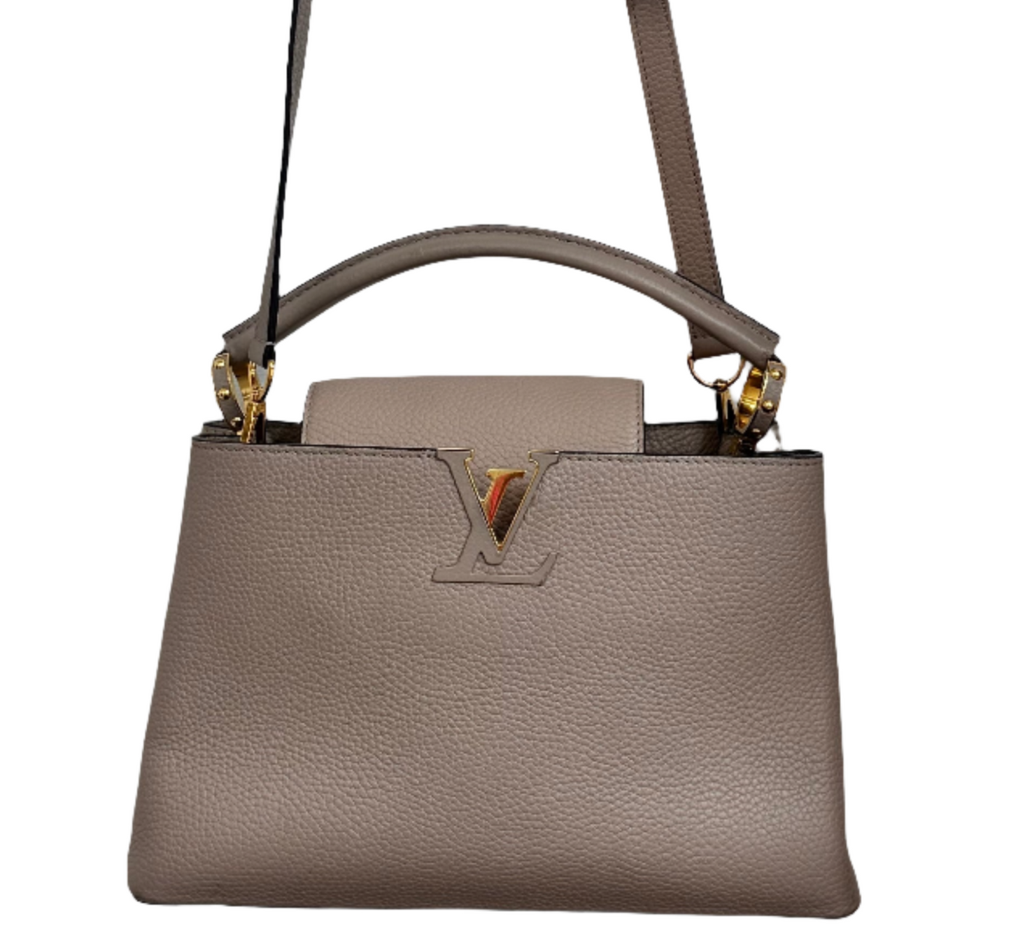 LOUIS VUITTON Taurillon Capucines PM