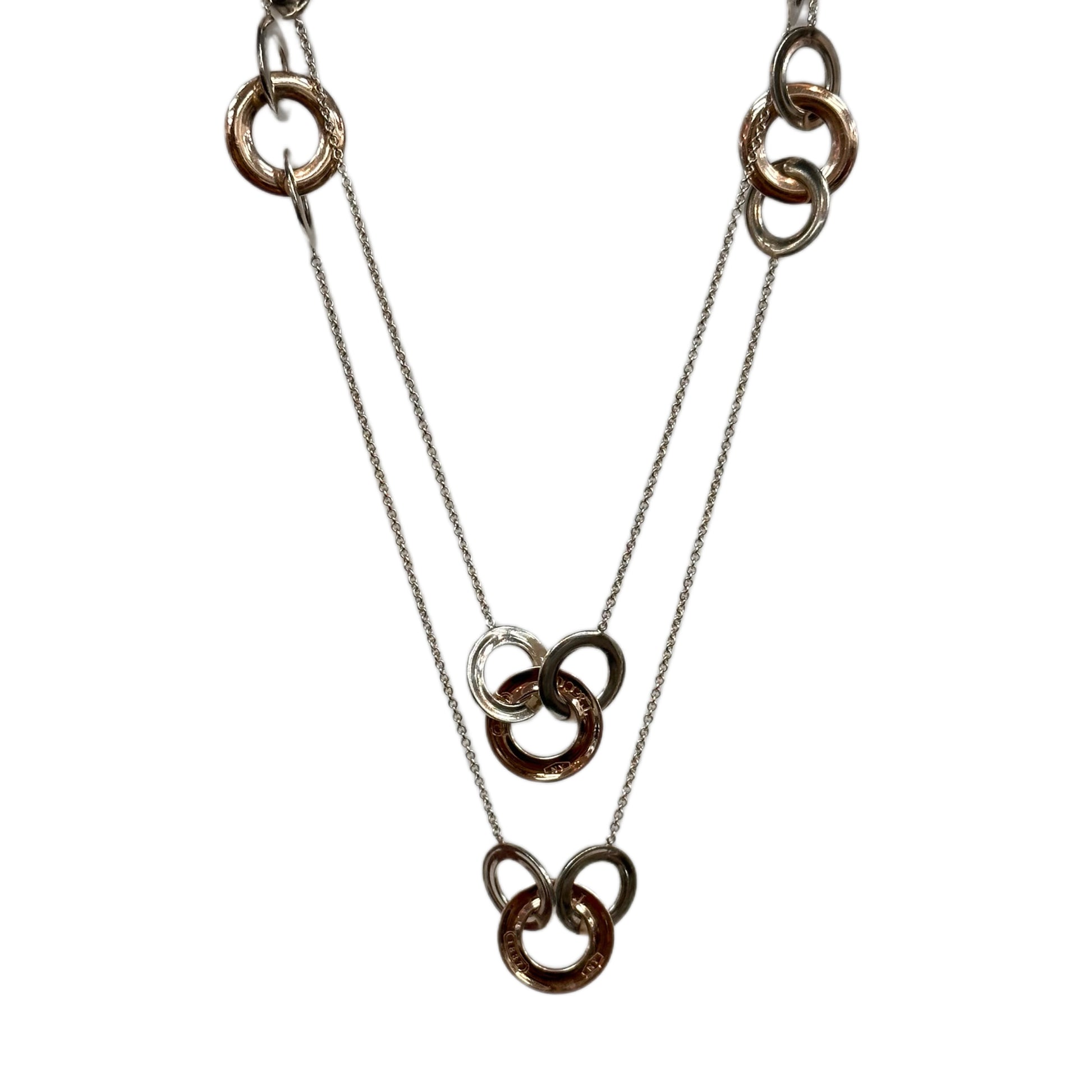 Tiffany & Co. Two-Tone 1837® Interlocking Circles Pendant Necklace -  Sterling Silver Pendant Necklace, Necklaces - TIF273570 | The RealReal