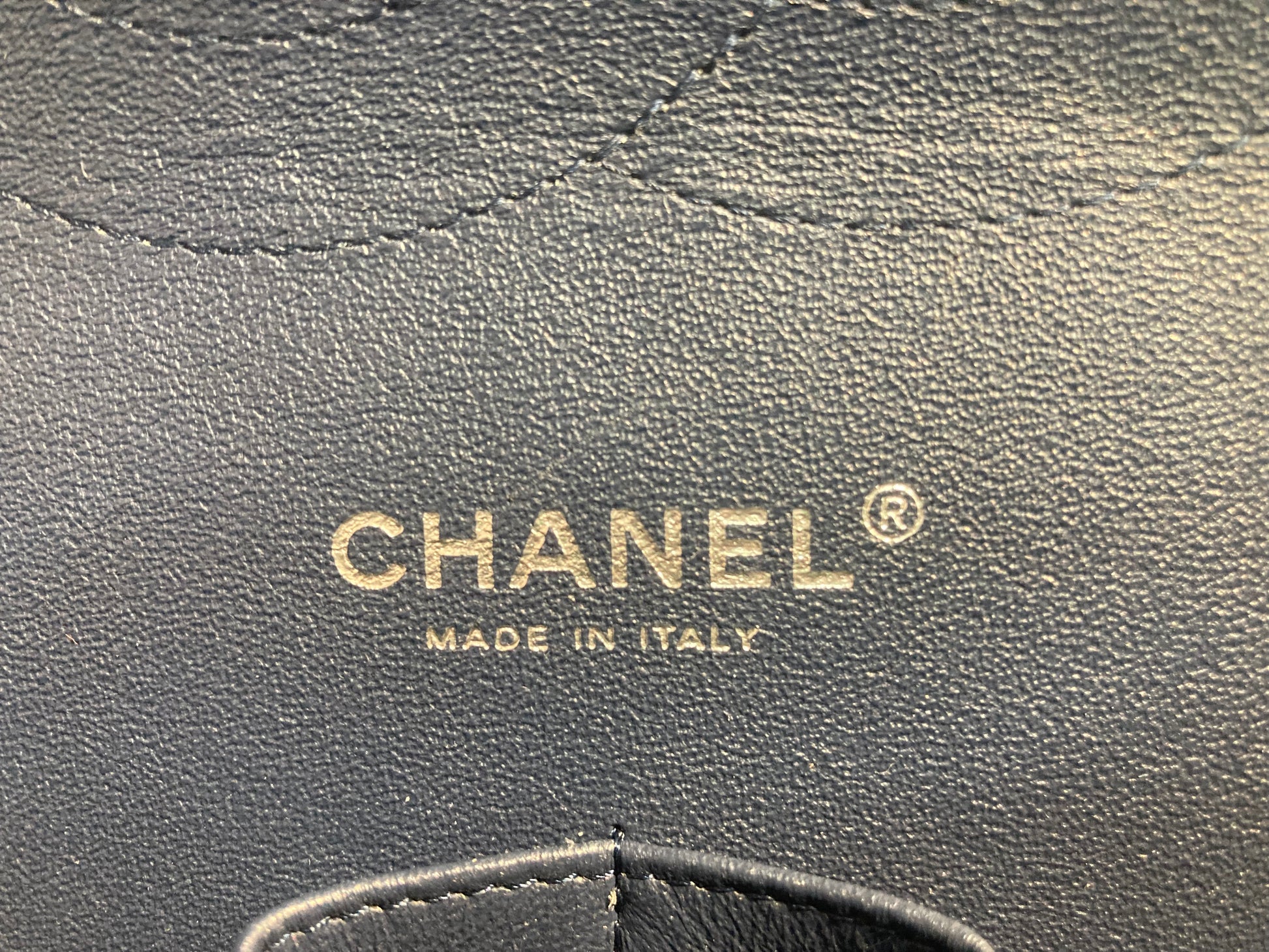 Chanel Pochette Bag Navy Blue - Patent Leather