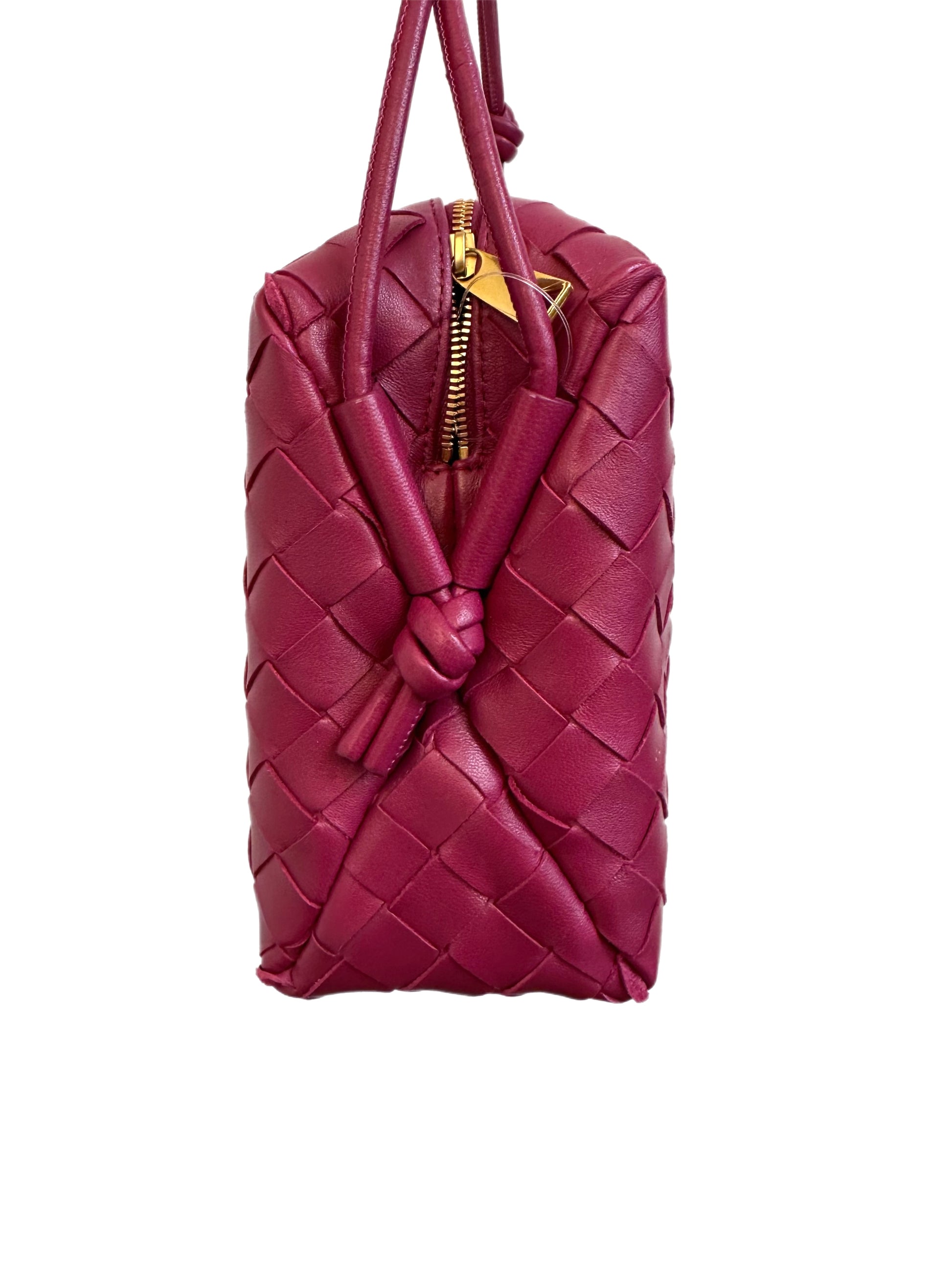 Bottega Veneta, Bags, Bottega Veneta Burgundy Intrecciato Leather Nodini  Crossbody Bag
