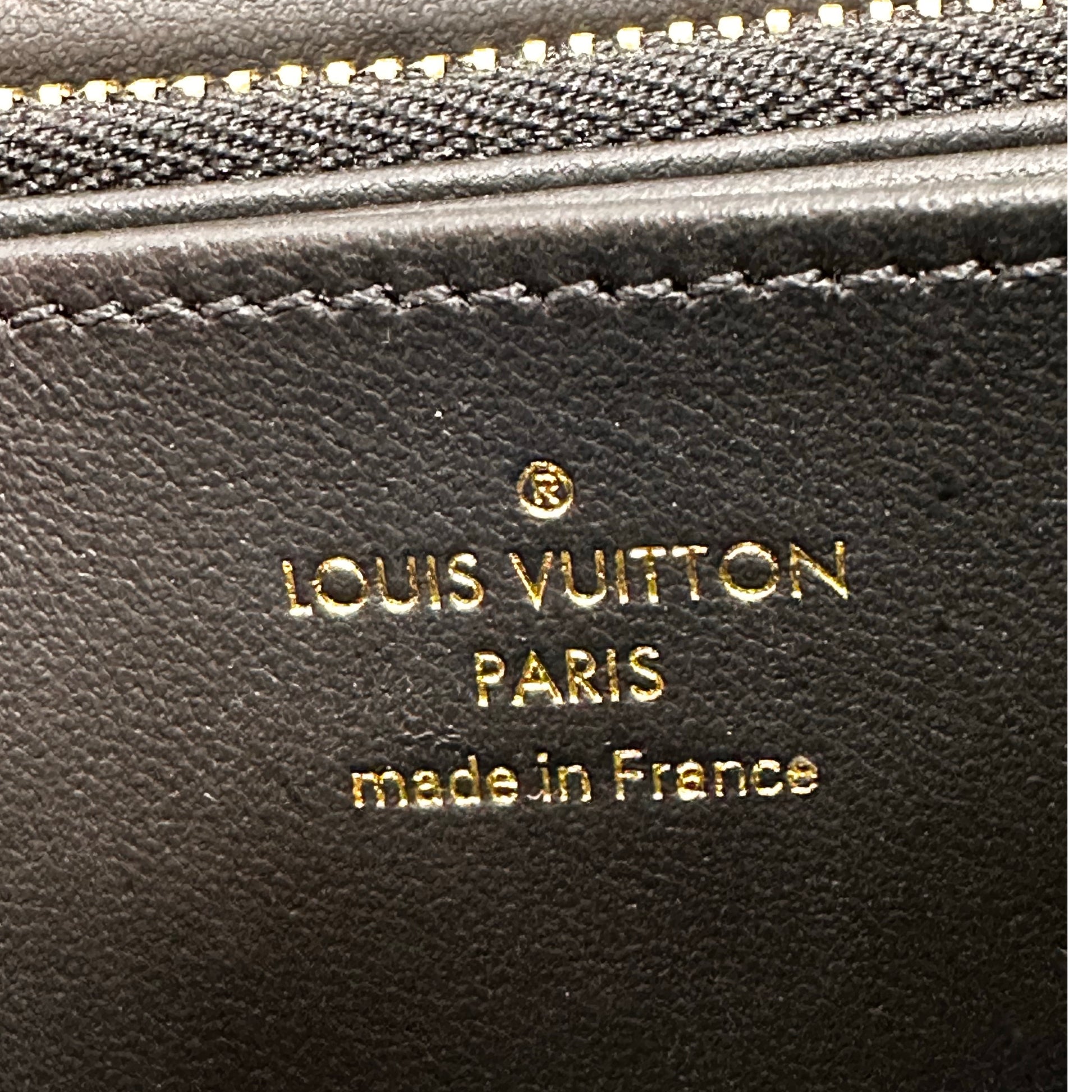 LOUIS VUITTON purse M81510 Zippy wallet lambskin/Monogram emboss Black –