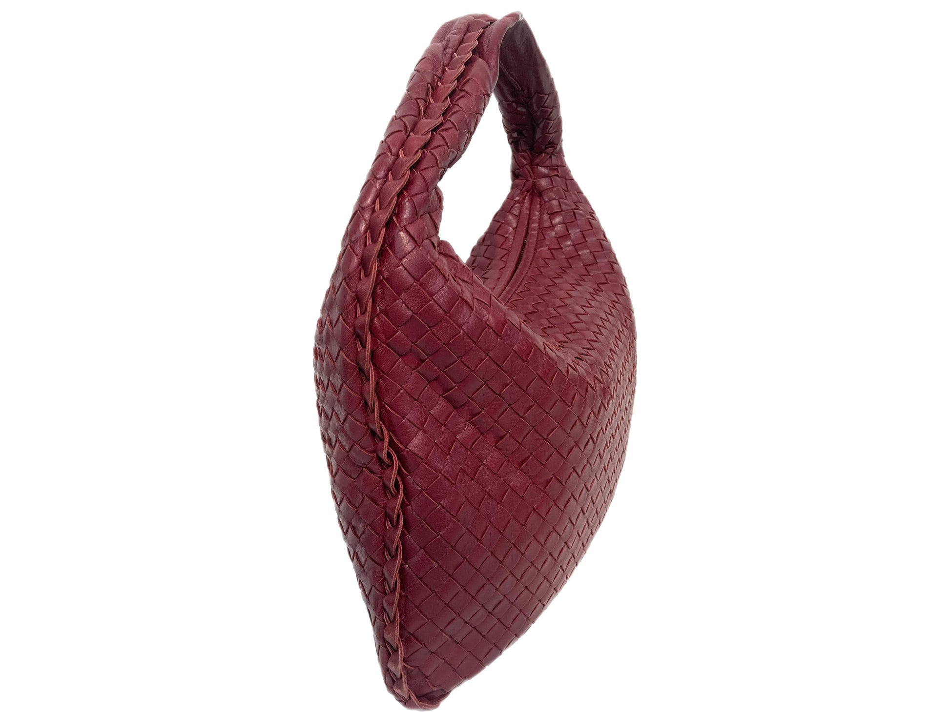 BOTTEGA VENETA Intrecciato Woven Leather Medium Veneta Hobo Bag (Red) –  Moschinm