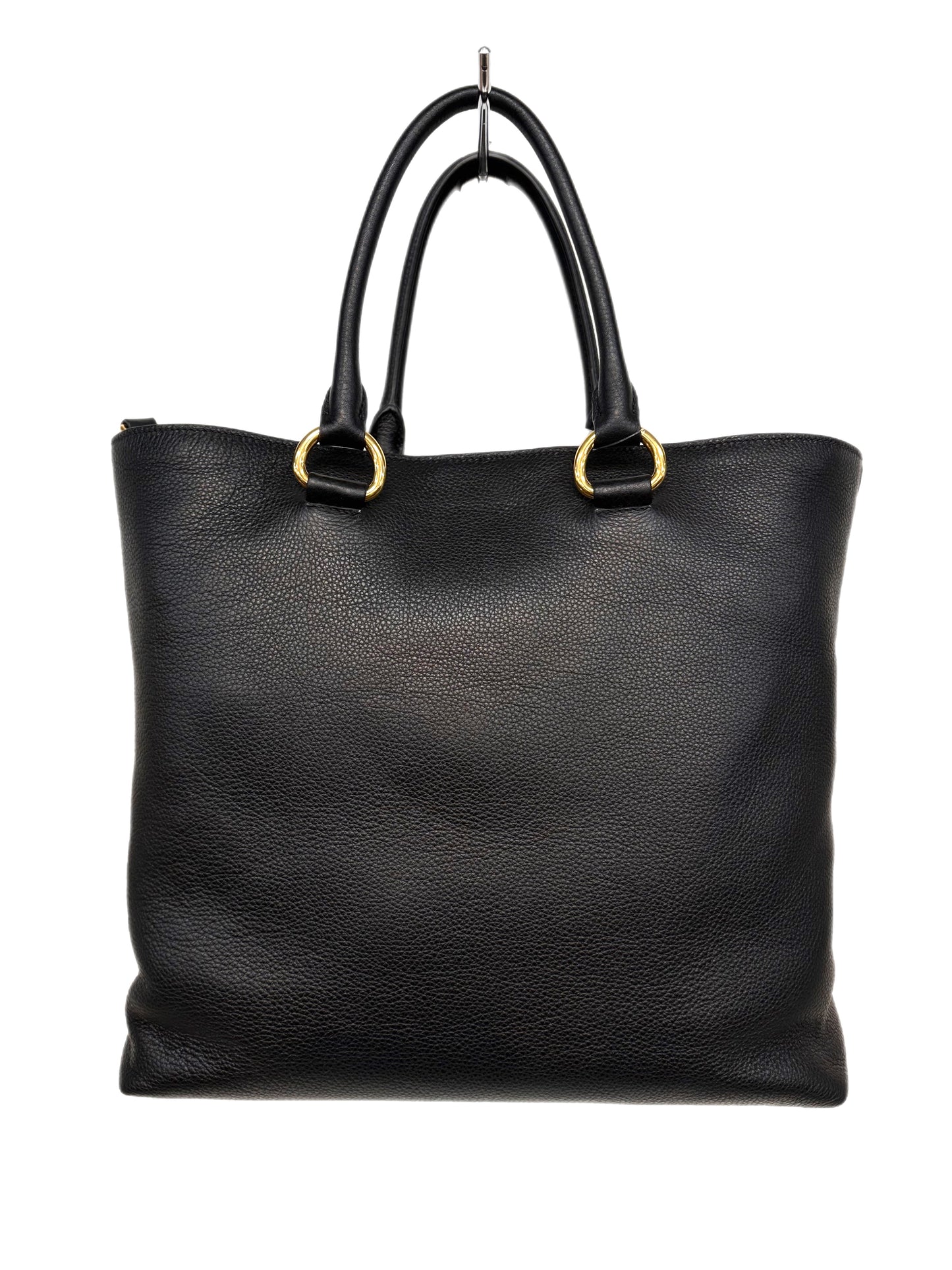 PRADA Large Vitello Phenix Tote Black