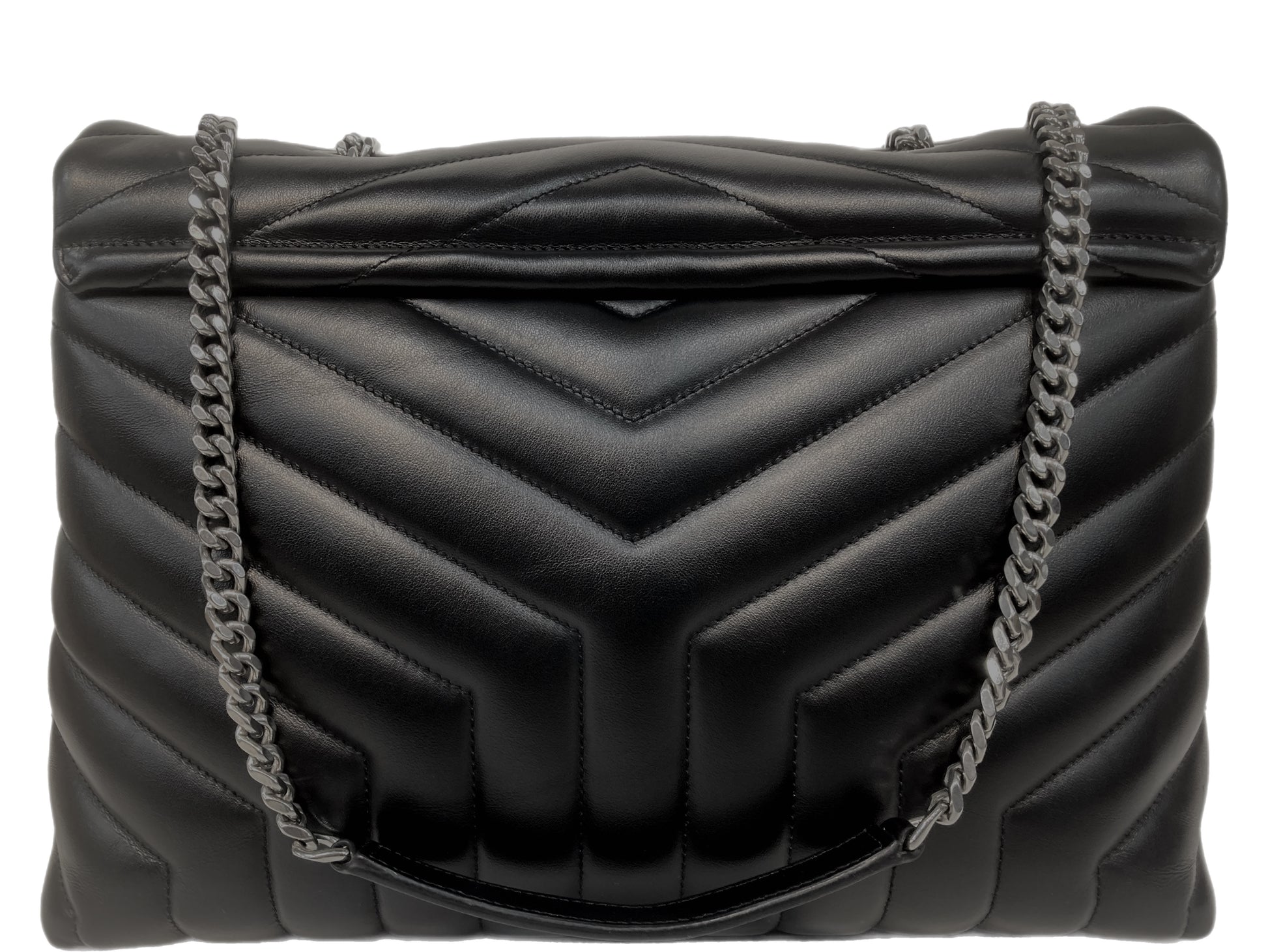 YVES SAINT LAURENT Medium Loulou Matelasse Leather Chain Shoulder Bag