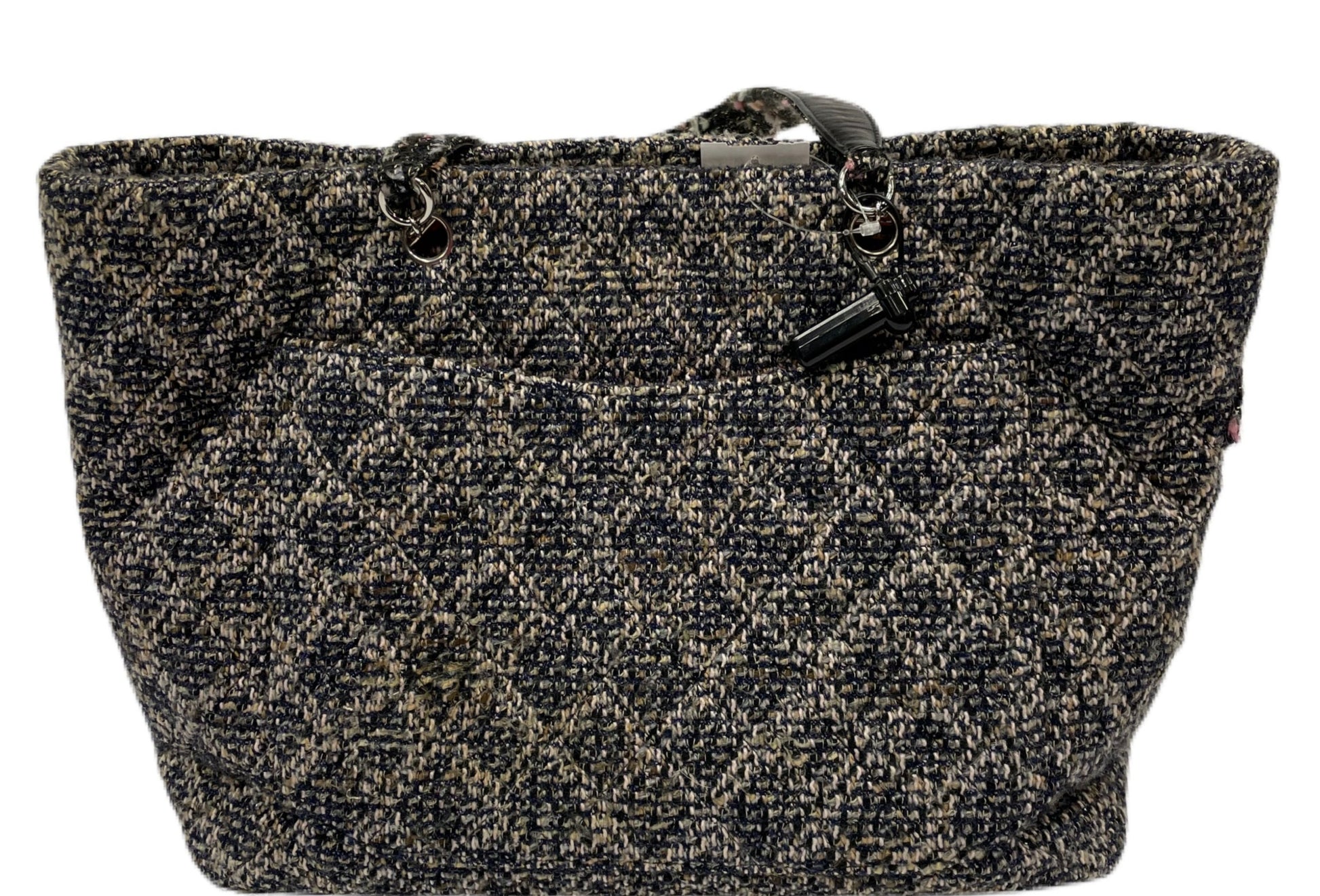 Sold at Auction: Chanel Tan Tweed Tote Bag