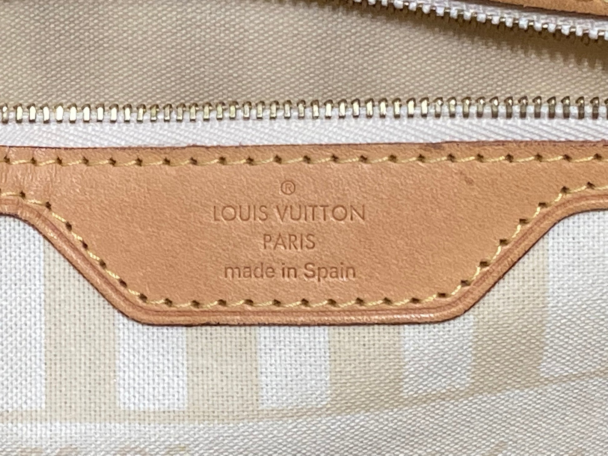 Louis Vuitton Monogram Canvas Cream Rayures Neverfull MM