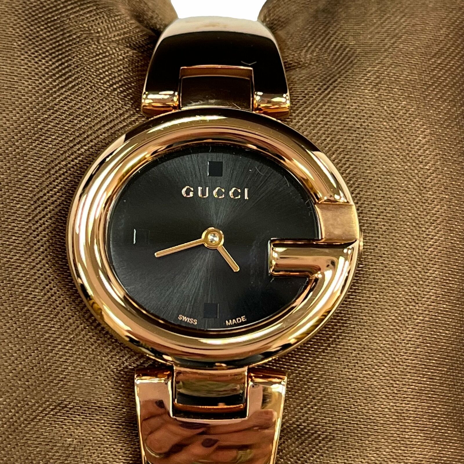 Gucci guccissima outlet watch rose gold